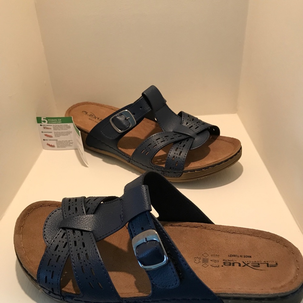 FLEXUS Slide Sandals with Comfort Insole - Picture 3 of 5